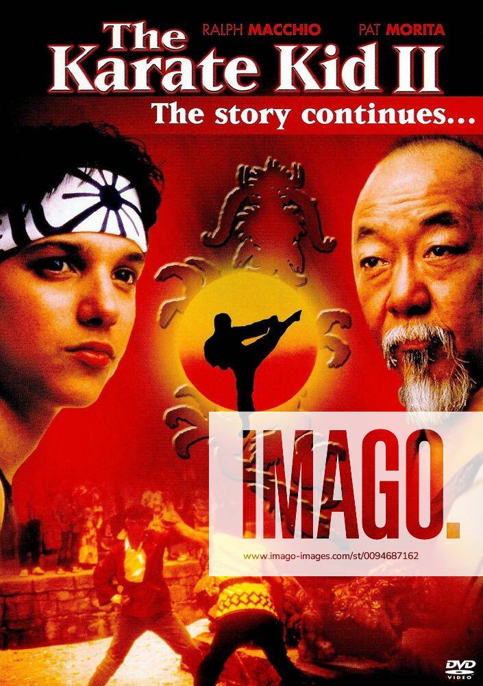 Ralph Macchio & Pat Morita Poster Characters Daniel LaRusso, Mr. Kesuke Miyagi Film The Karate