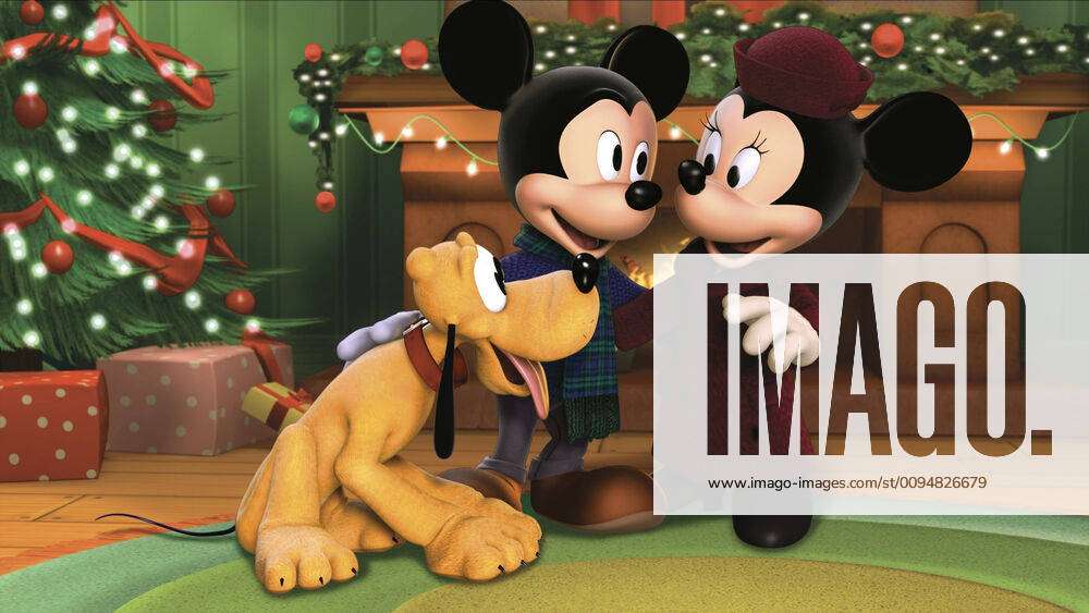 Disney MICKEY MOUSE XMAS-MICKY PLUTO CHRISTMAS WINTER WEIHNACHTEN