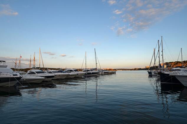 Sunset in Port of Mahon, second largest natural port in Europe. NanoxCalvo