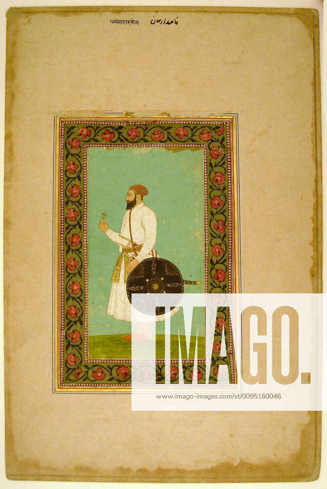 album-page-with-a-portrait-of-namdar-khan-side-a-and-calligraphic