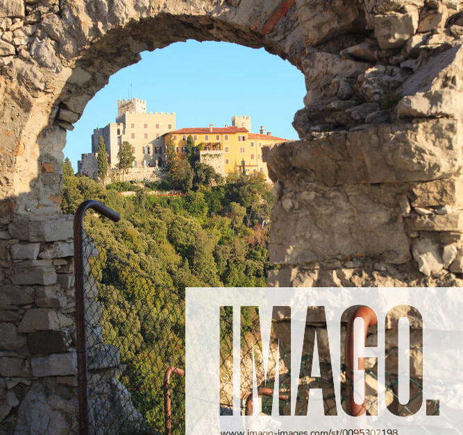 View of the Duino castle from old castle Y