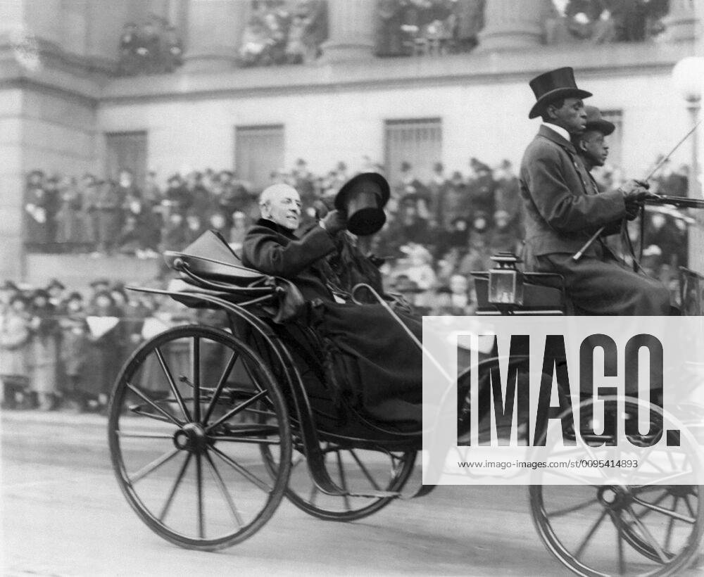 Former U.S President Woodrow Wilson and his Wife Edith Bolling Wilson ...