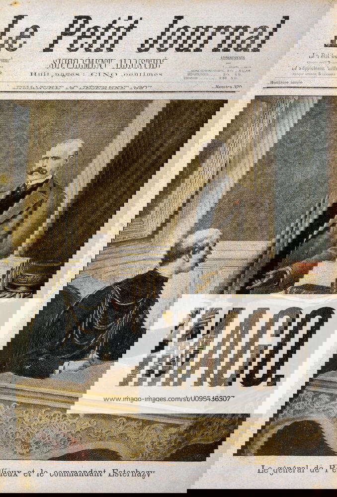 DREYFUS Dreyfus Case General de Pellieux and Commander ESTERHAZY whom