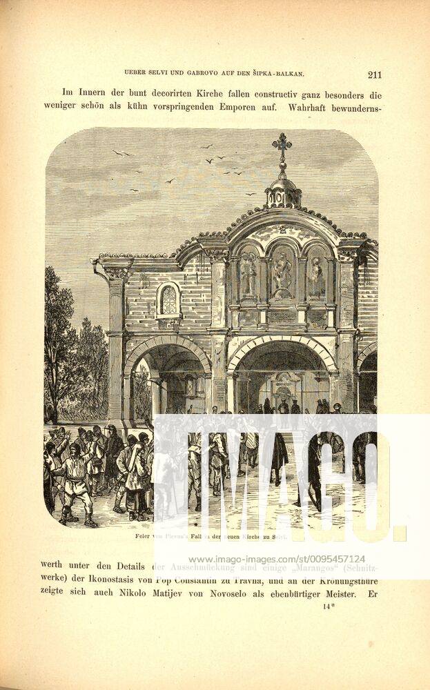 Celebration of Plevna s Fall in the new church at Selvi, Three Holy