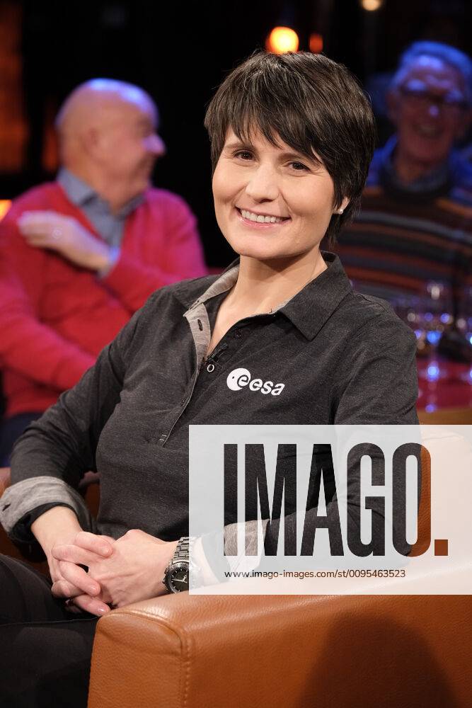 Samantha Cristoforetti astronaut at the photo shoot NDR Talk Show at the NDR Studio Lokstedt in Samantha Cristoforetti astronaut at the photo shoot NDR Talk Show at the NDR Studio Lokstedt in