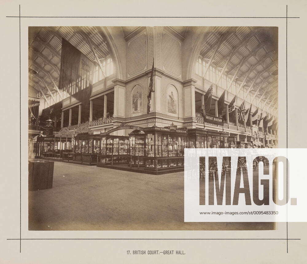 Photograph - British Court, Great Hall, Exhibition Building, 1880-1881 ...