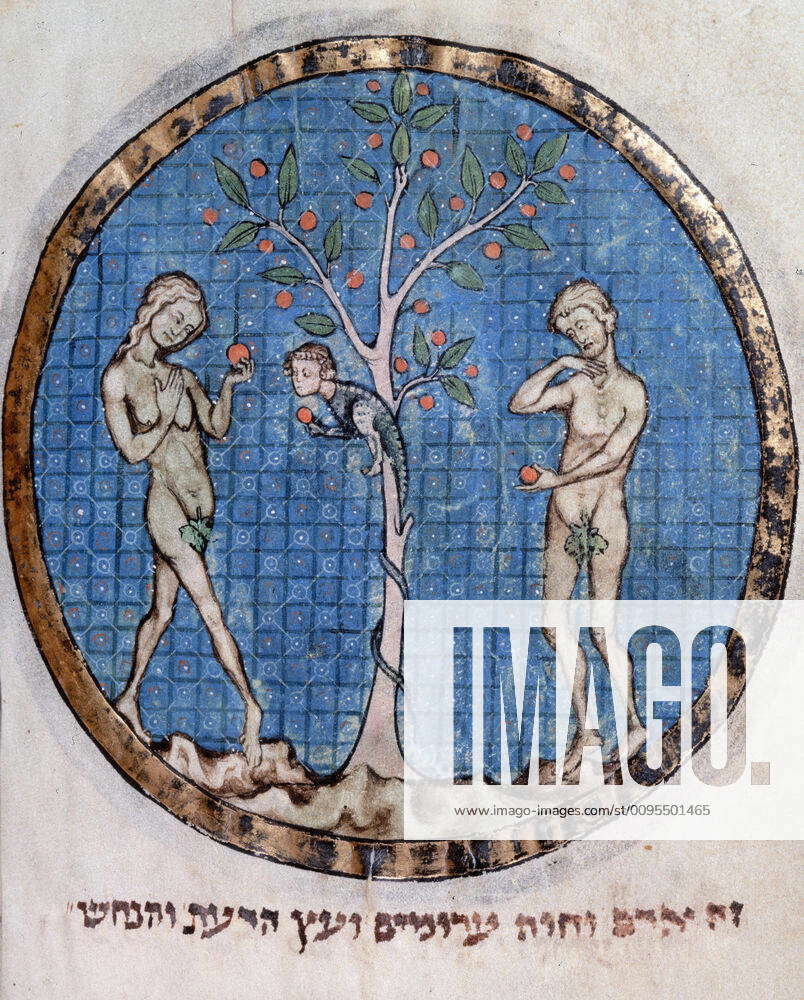 Adam and Eve and the snake, c1280 Adam and Eve and the snake