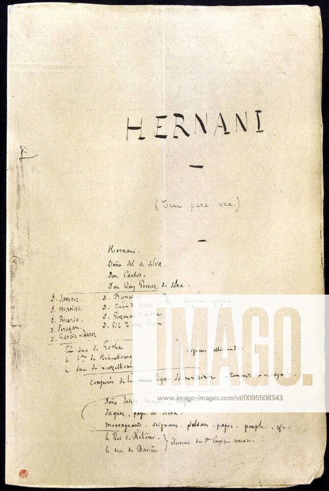 Victor HUGO Simple Simple Work of the title page Hernani by Victor HUGO ...