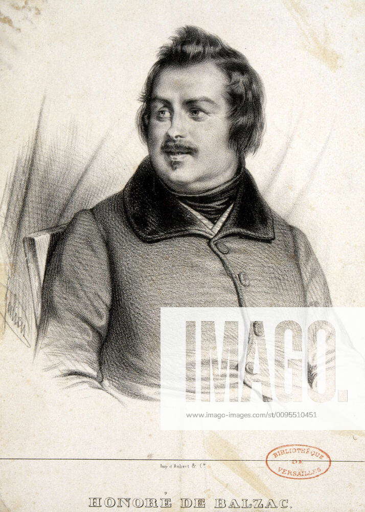 HONOR OF BALZAC Portrait of Balzac 1799 1850 Anonymous Lithography 19th ...