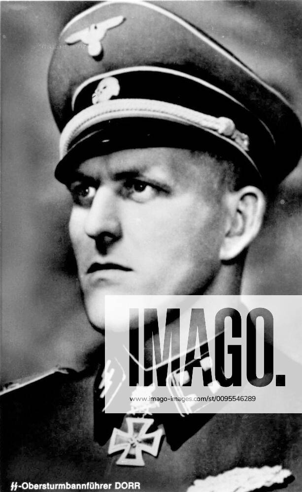 NAZISM Portrait of Hans DORR 1912 1945 Lieutenant, colonel member of ...