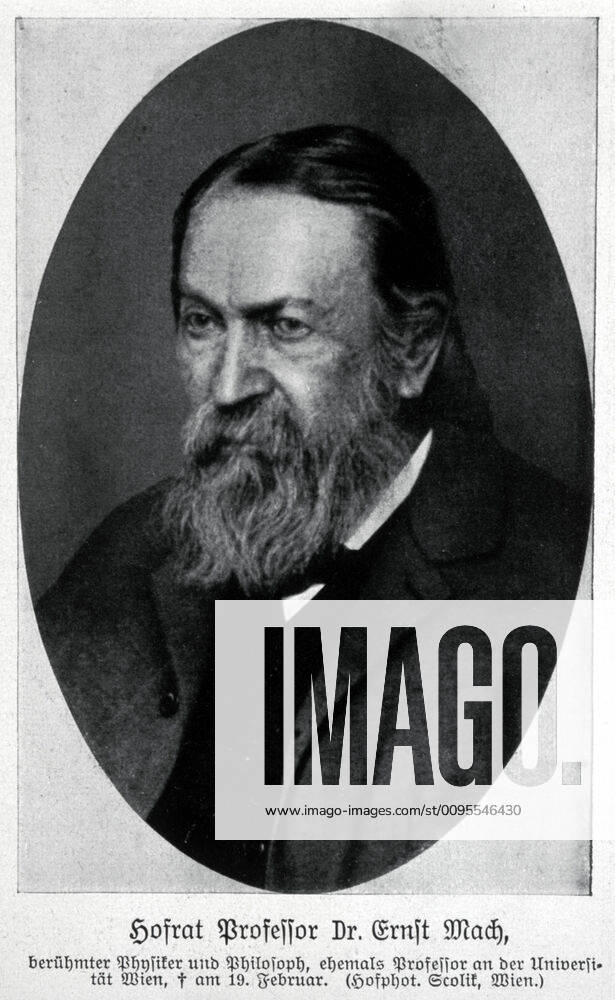 Ernst MACH Portrait of Ernst MACH 1838 1916 Aurichian phycisian in ...