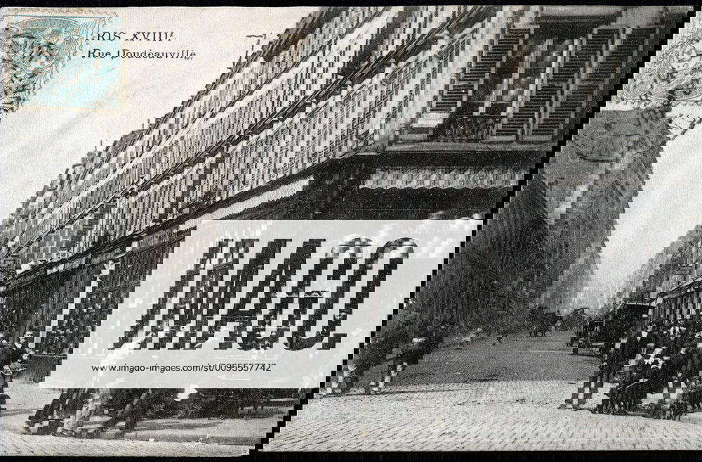 PARIS Paris XVIII La rue Doudeauville Anonymous photograph for a postcard sent in 1905 Credit