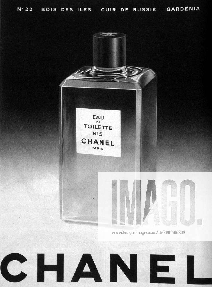 Advertising perfume from 1954 for the perfume CHANEL N°5 Credit Collection  KHARBINE TAPABOR Y