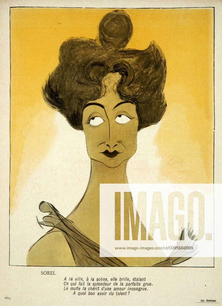 SOREL Cecile Caricature by Cecile SOREL 1873 1966 by Leal De CAMARA ...