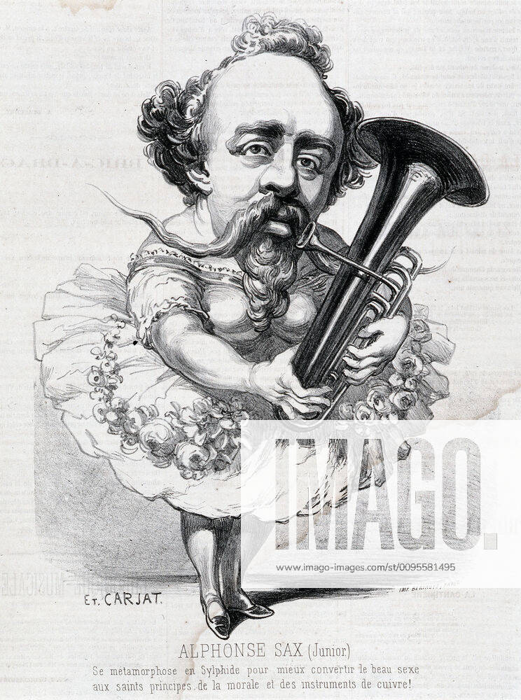 Alphonse SAX Portrait of Alphonse SAX 1814 1894 by Etienne CARJAT 1828 ...