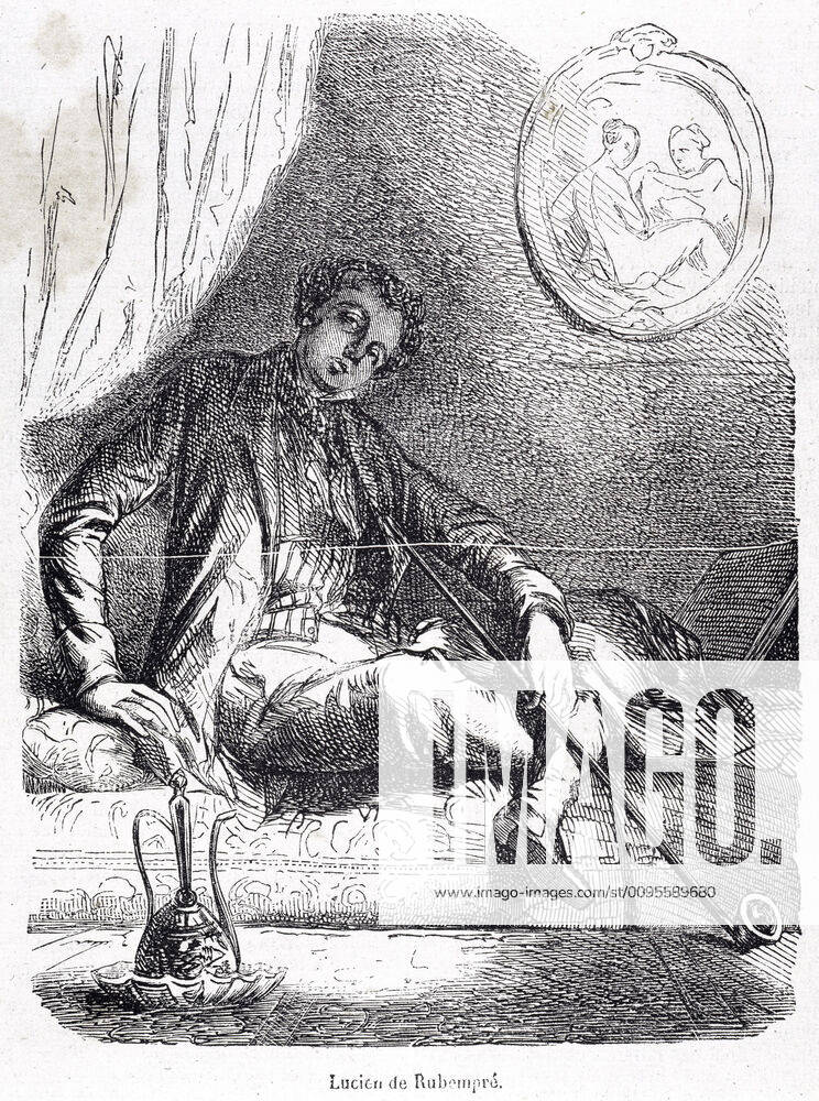 BALZAC Lucien de Rubempre Work Illustration for Splendour and misery of