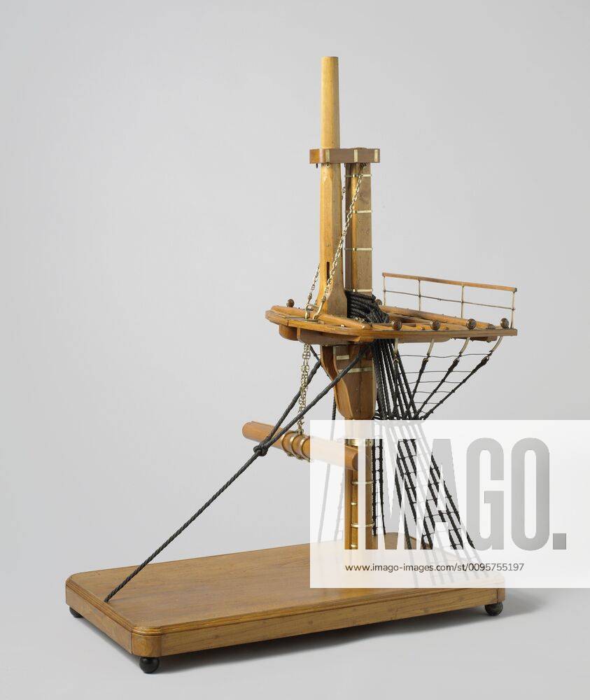 Model of Part of a Rigged Foremast with Parrel Brace, Model of the ...