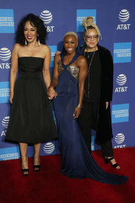 PALM SPRINGS, CA - JANUARY 2: Debra Martin Chase, Cynthia Erivo, Kasi ...