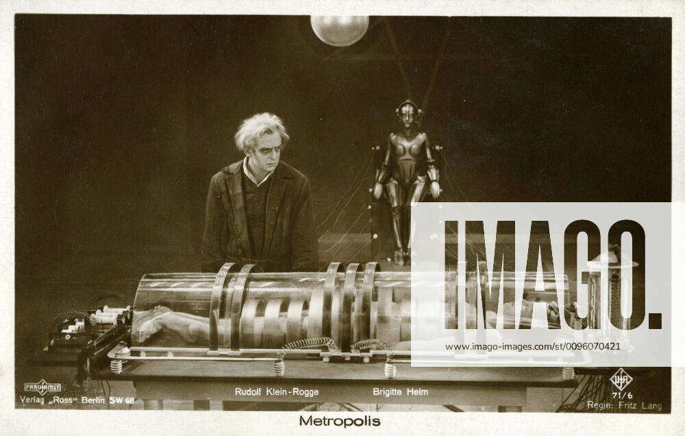 CINEMA years 20 Metropolis by Fritz LANG l inventor Rudolf Klein Rogge ...