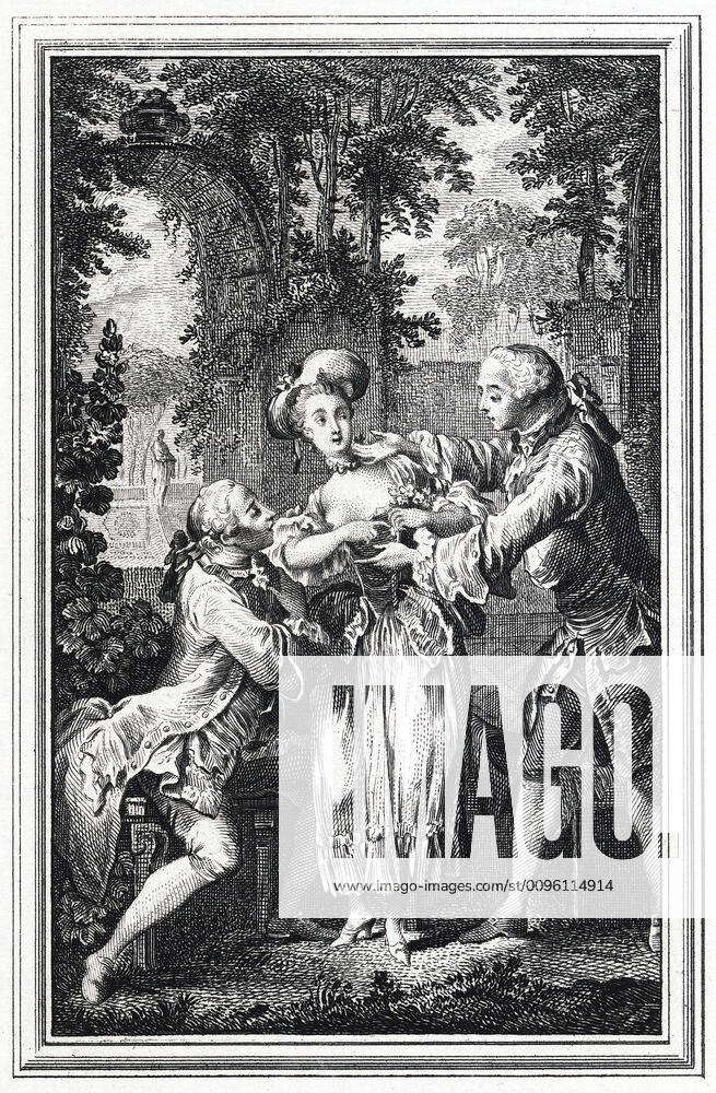 TALE by Jean de LA FONTAINE Les deux amis Illustration by Charles EISEN