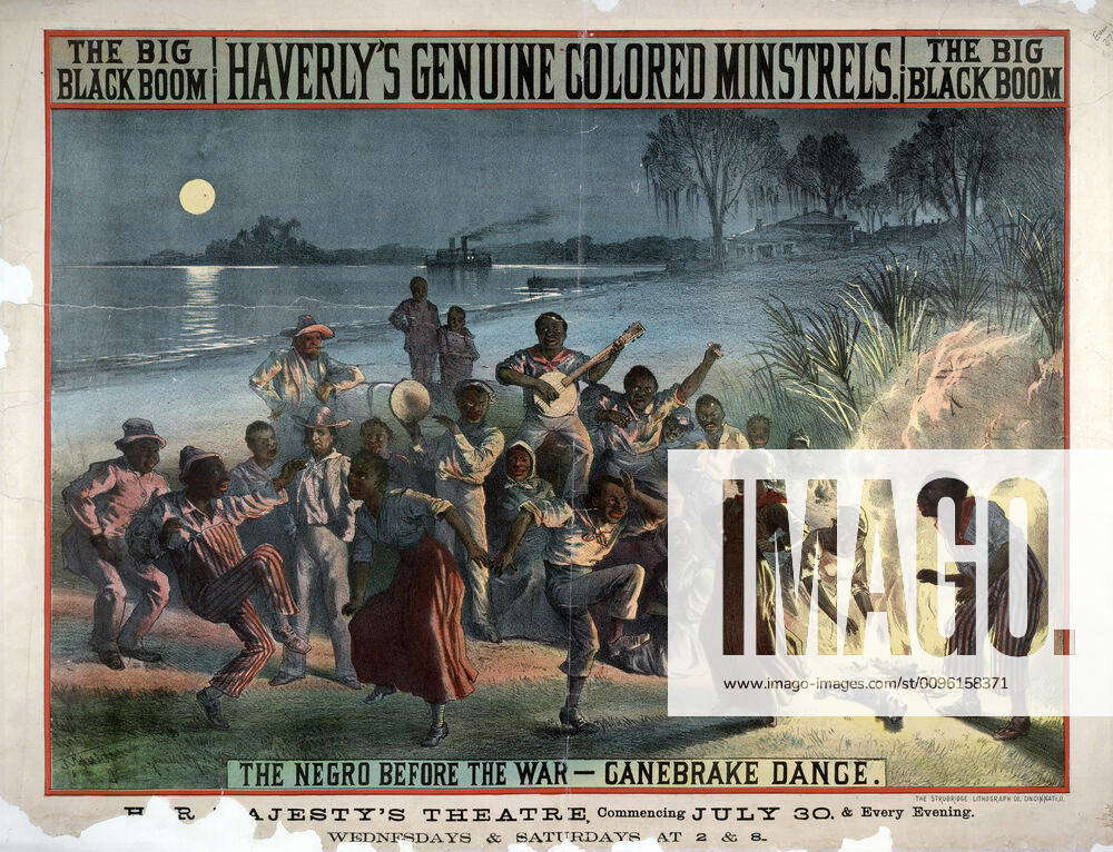 CONCERT XIXth s Haverly s Genuine Colored Minstrels, the negro before ...