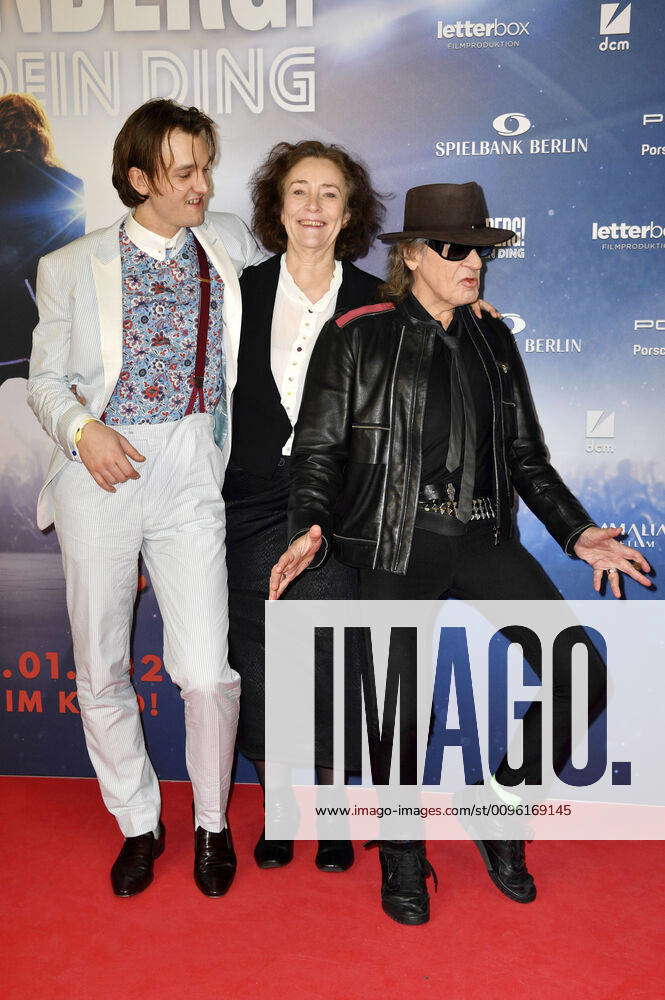 Jan Bülow, Hermine Huntgeburth and Udo Lindenberg at the premiere of ...