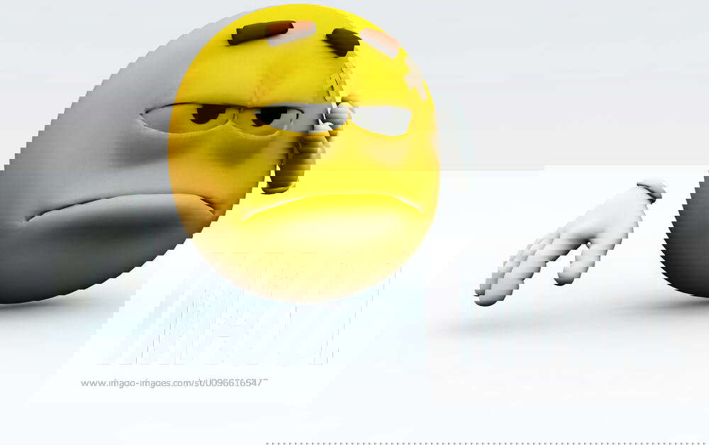 I Hurt Myself Concept image of a cartoon face that has hurt itself. Y