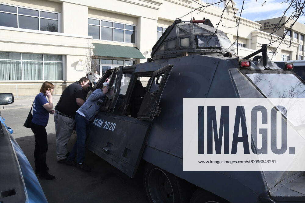 Storm chasers checkout the famous TIV-2 and DOW radar truck as the ...