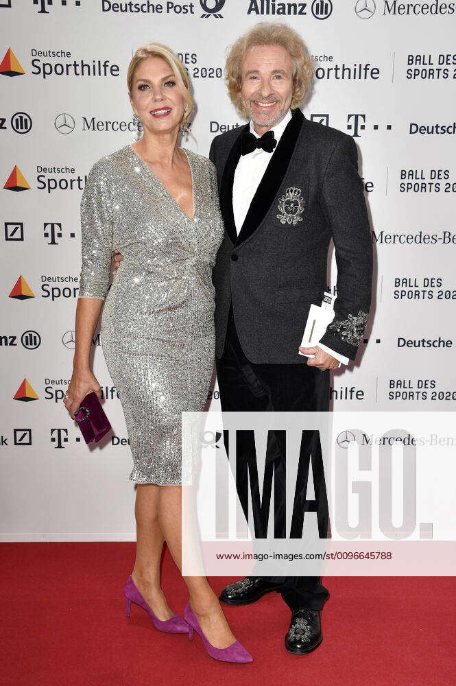 Thomas Gottschalk with girlfriend Karina Mroß at the 50 Ball des Sports ...