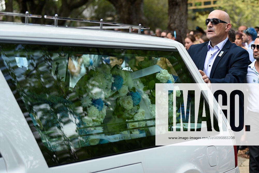 VERONIQUE SAKR FUNERAL, Bob Sakr Is Seen With His Hands On The Hearse ...