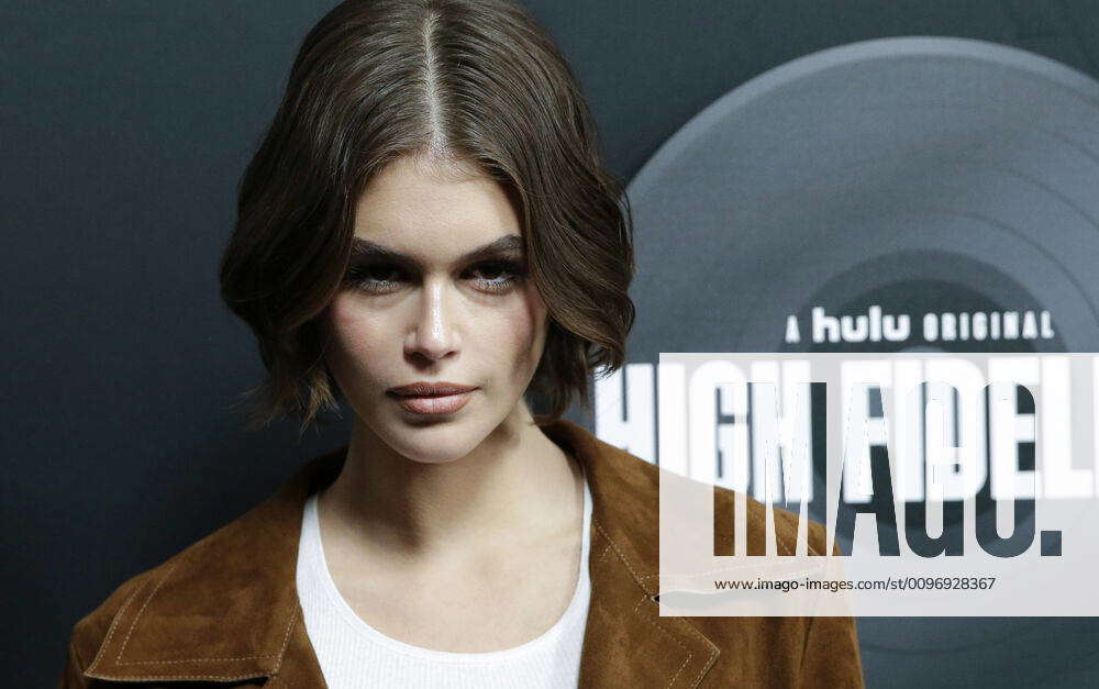 Kaia Gerber arrives on the red carpet at the High Fidelity New York