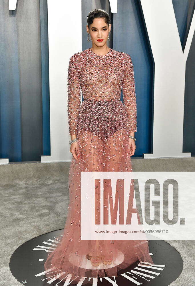 Sofia Boutella arriving at the Vanity Fair Oscar Party in Beverly Hills