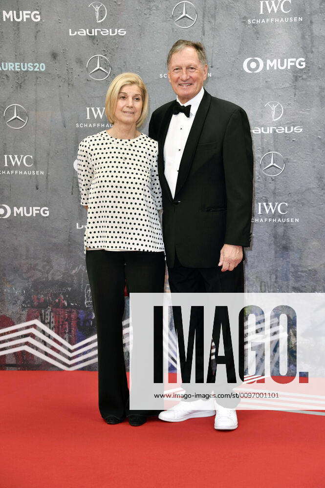 Franz Klammer and his wife Eva Klammer at the presentation of the