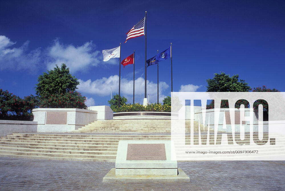 Court of Honor and Flag Circle at American Memorial Park, commemorating ...