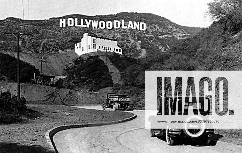 HOLLYWOODLAND SIGN 1930 s original sign in the Hollywood Hills