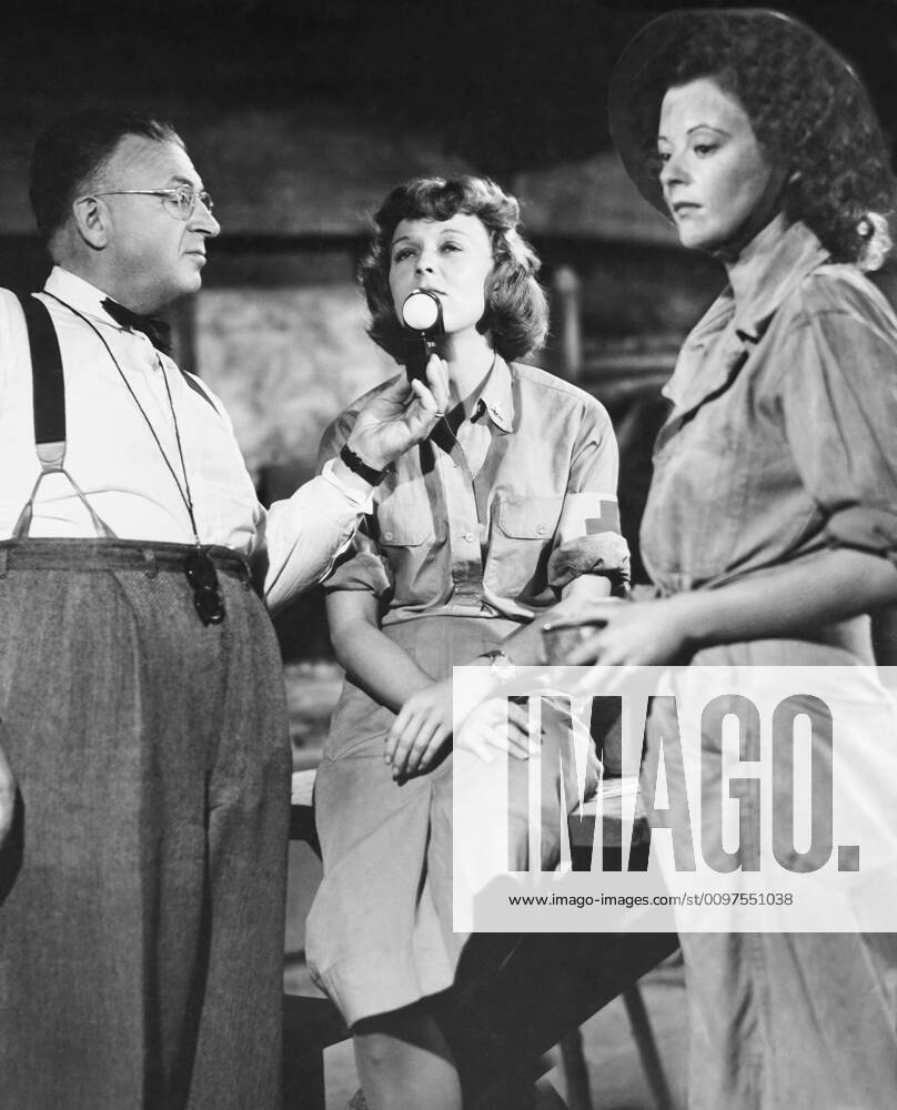 CRY HAVOC, from left: cinematographer Karl Freund, Margaret Sullavan ...