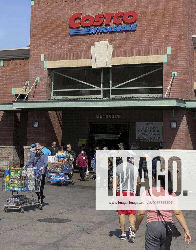 March 5, 2020, Glendale, California, USA Shoppers come and go at