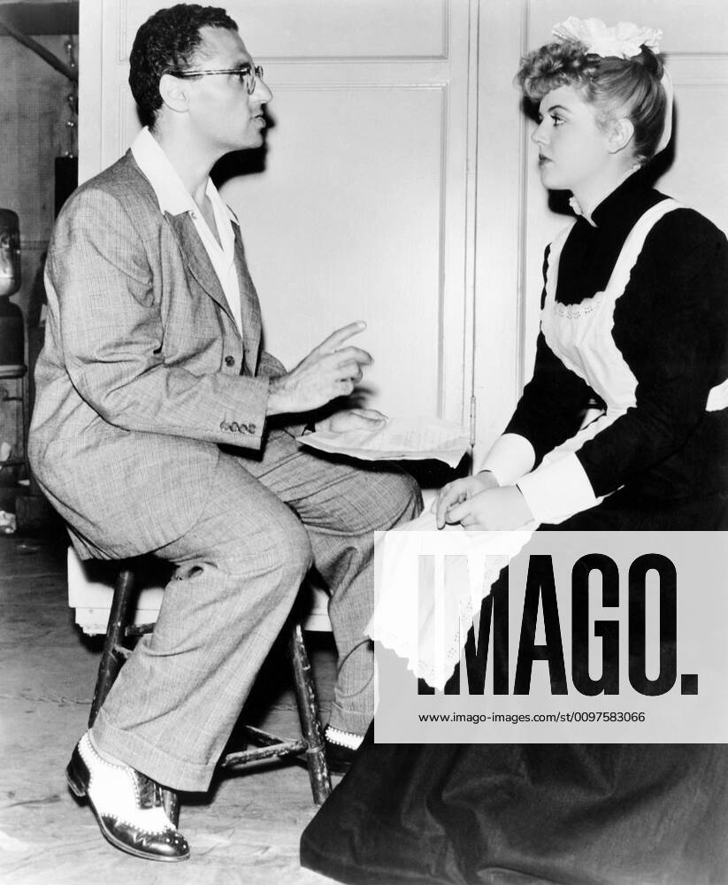 GASLIGHT, from left: director George Cukor, Angela Lansbury on set ...