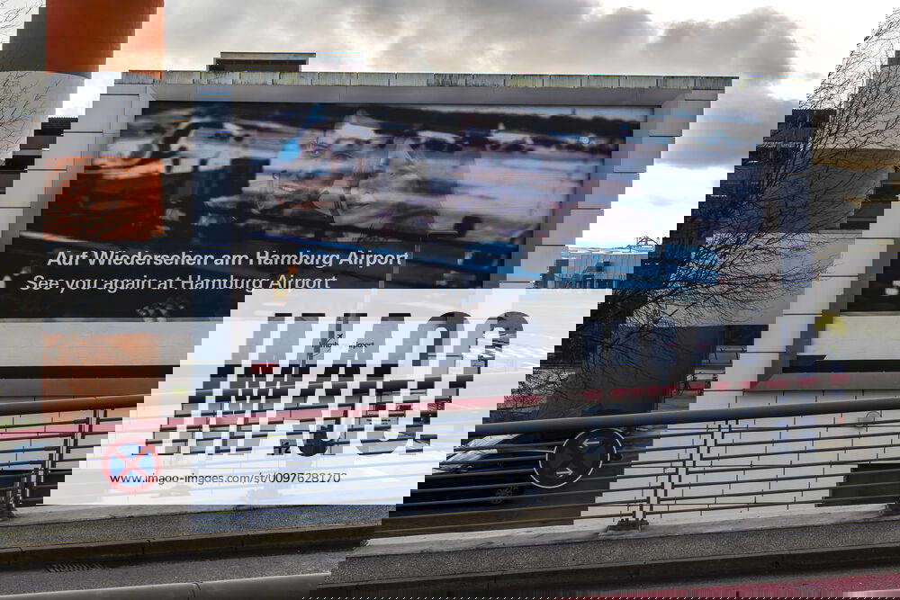 A sign Goodbye at Hamburg Airport Hamburg Airport, proper nomenclature Hamburg Airport, since