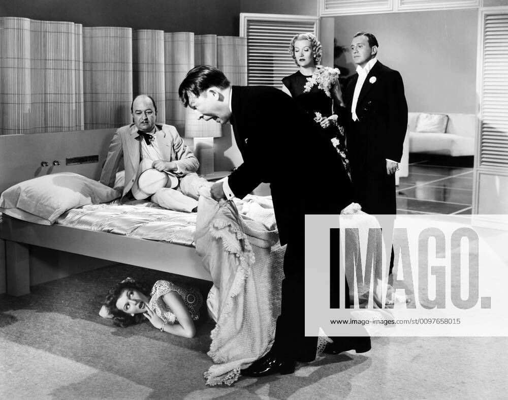 LOVE THY NEIGHBOR, Mary Martin (under bed), Chester Clute (on bed