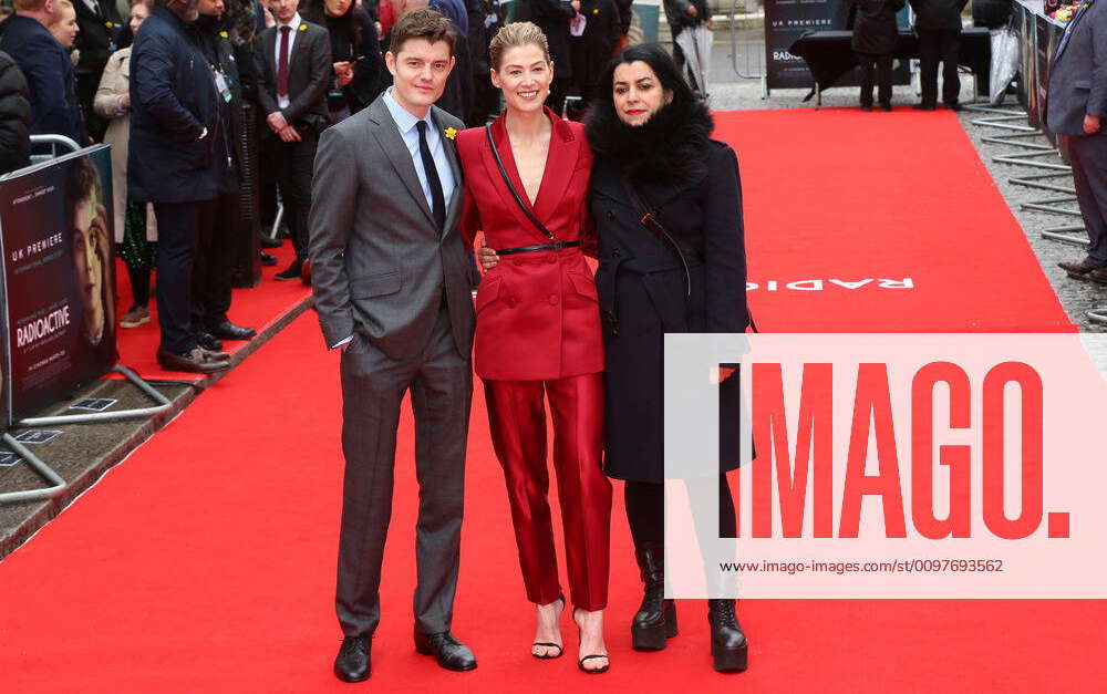 Sam Riley, Rosamund Pike and Marjane Satrapi attend the UK premiere of ...