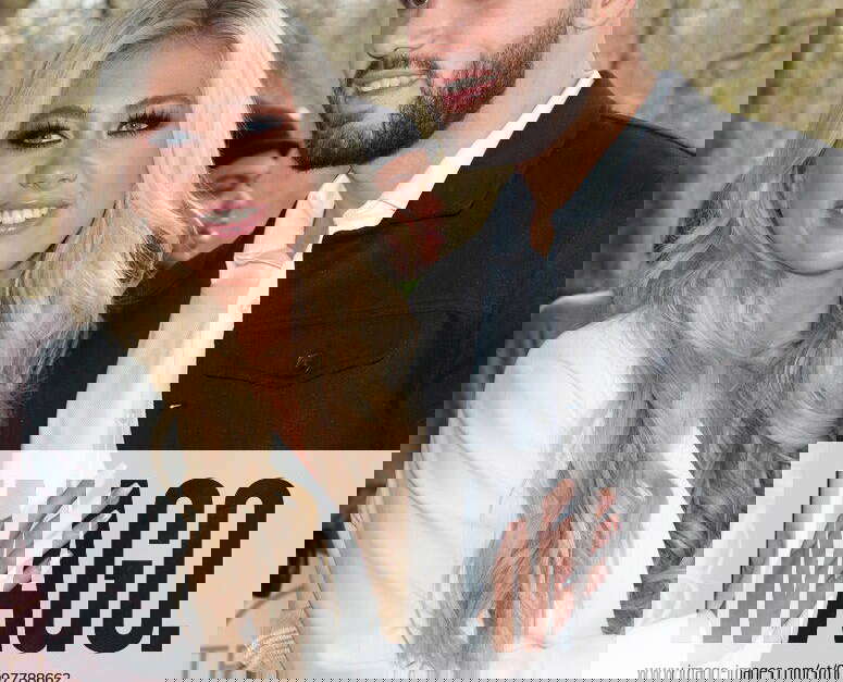 Paige Turley and Finlay Tapp at the TRIC Awards 2020 held at the