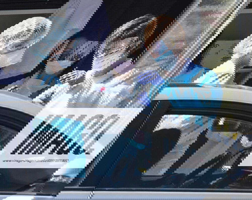 Drive through Covid19 testing is preformed by appointment at the