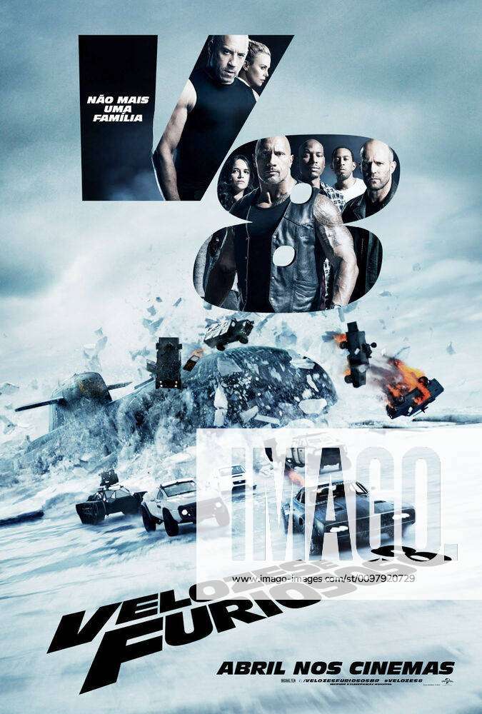 FAST & FURIOUS 8 THE FATE OF THE POSTER VIN DIESEL DWAYNE JOHNSON RODRIGUEZ