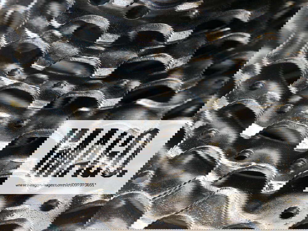 Bicycle gear abstract The rear gear cluster of a mountain bike Y