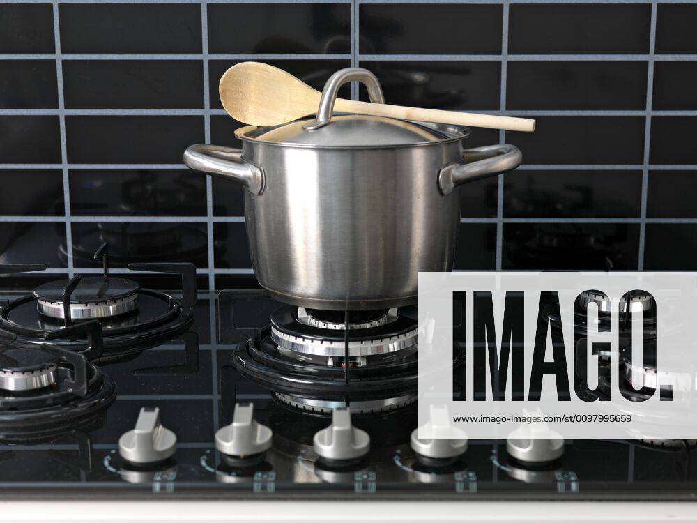 Stove Top Cooking, Stove Top Cooking A stainless steel pot on a cook