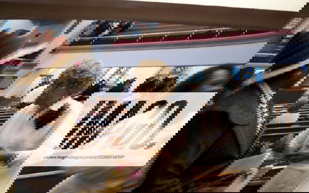 Parishioners at mass. Abyssinian Baptist Church. 132 Odell Clark Place