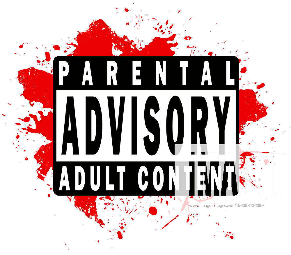 Parental Advisory Label A parental advisory warning label for music or  video of a mature nature