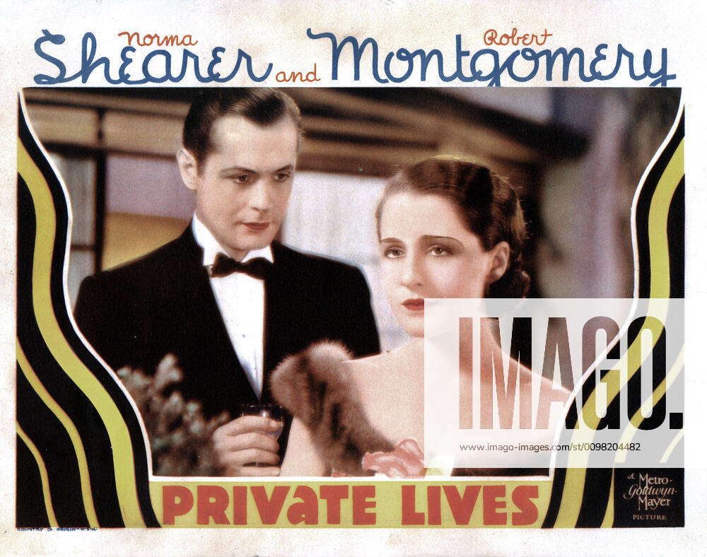 PRIVATE LIVES, from left, Robert Montgomery, Norma Shearer, 1931 ...