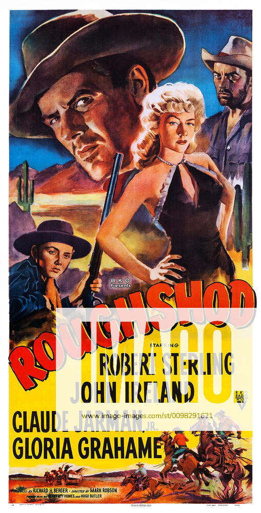 ROUGHSHOD, US poster art, from left: Claude Jarman Jr., Robert Sterling ...